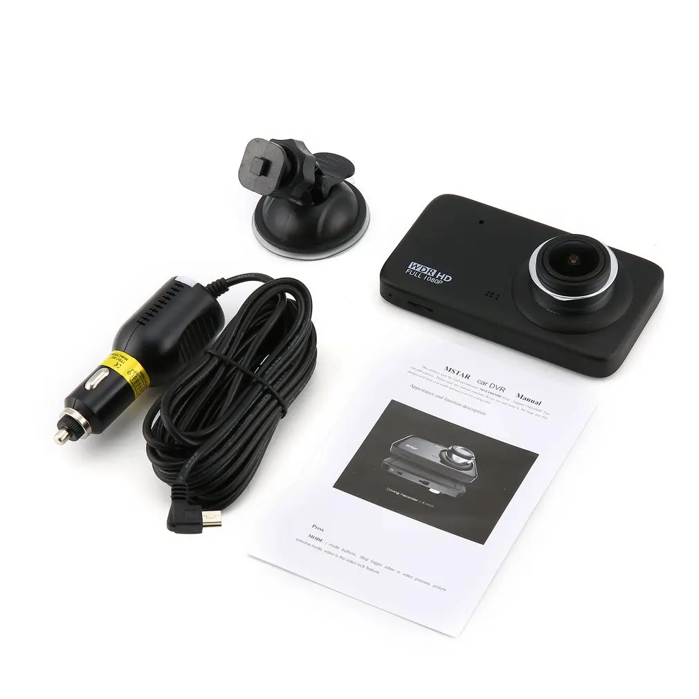 

4 Inch IPS Screen Car DVR HD Lens 1080P Dash Cam Video Recorder Night Vision Wide Angle Auto Driving Camera