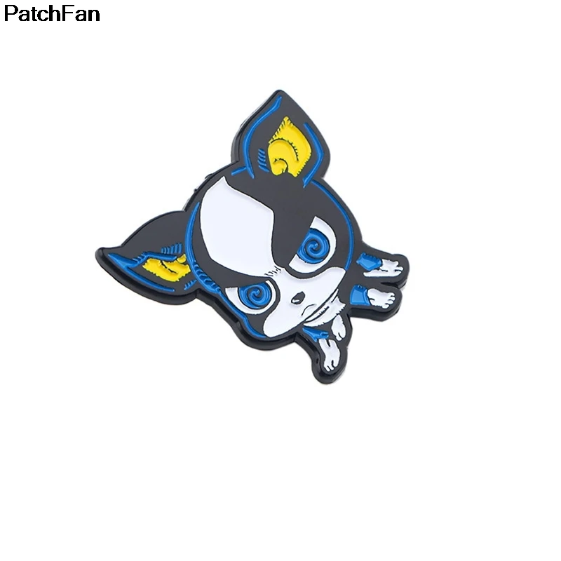 20 шт./лот Patchfan cut dog цинковый галстук мультфильм забавные булавки броши для рюкзака, одежды для мужчин и женщин шляпа Декоративные значки медали A2403