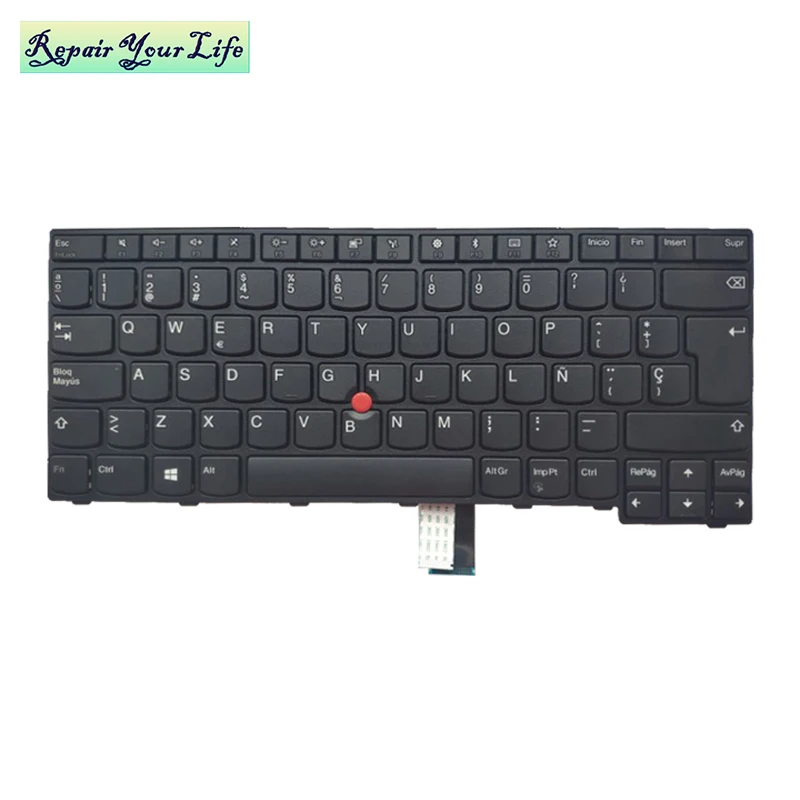 Клавиатура для ноутбука SP Испанский для lenovo E470 E475 01AX050 01AX090 01AX010 черный с красным указателем крышки совершенно новые запчасти
