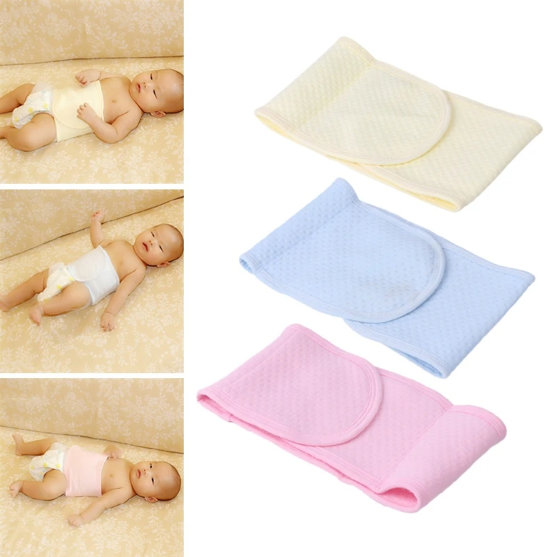 Регулируемый младенец Bellyband мягкая смесь хлопка пупка протектор младенческой пояса для новорожденных