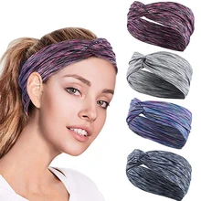 Женские аксессуары для йоги повязка для волос фитнес Легкая удобная Эластичность повязка от пота спортивная лента для волос ободок для волос спорт