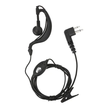 

P992 Two Pin M Plug K Plug Walkie Talkie Headset Earpiece with Mic PTT for Motorola Two Way Radio Walkie Talkie Earhook Design
