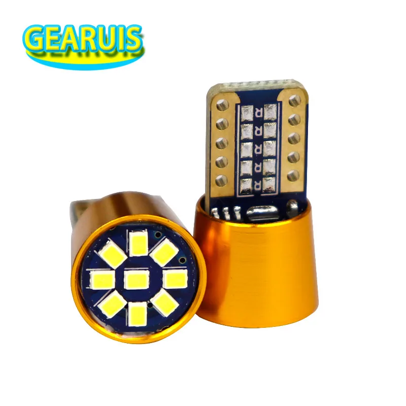 100pcs 9V to 32V T10 canbus 9 SMD 2016 LED 0.25A no error 194 168 non polar W5W 3W LED Car Reading Interior Lights white 12V