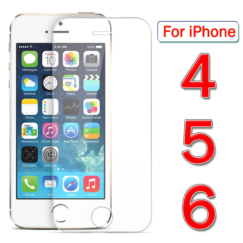 Защитное стекло iphone 4 для Apple iphone 6 5 4 Защита экрана aphone ip iphone 5 iphone 6 iph Броня закаленное стекло листовая пленка