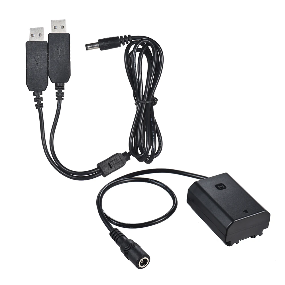 Andoer NP-FZ100 DC муфта двойной USB адаптер манекен батарея для sony A7III A9 A7RIII A7SIII
