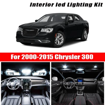 

For 2000-2015 Chrysler 300 White car accessories Canbus Error Free LED Interior Light Reading Light Kit Map Dome License Lamp