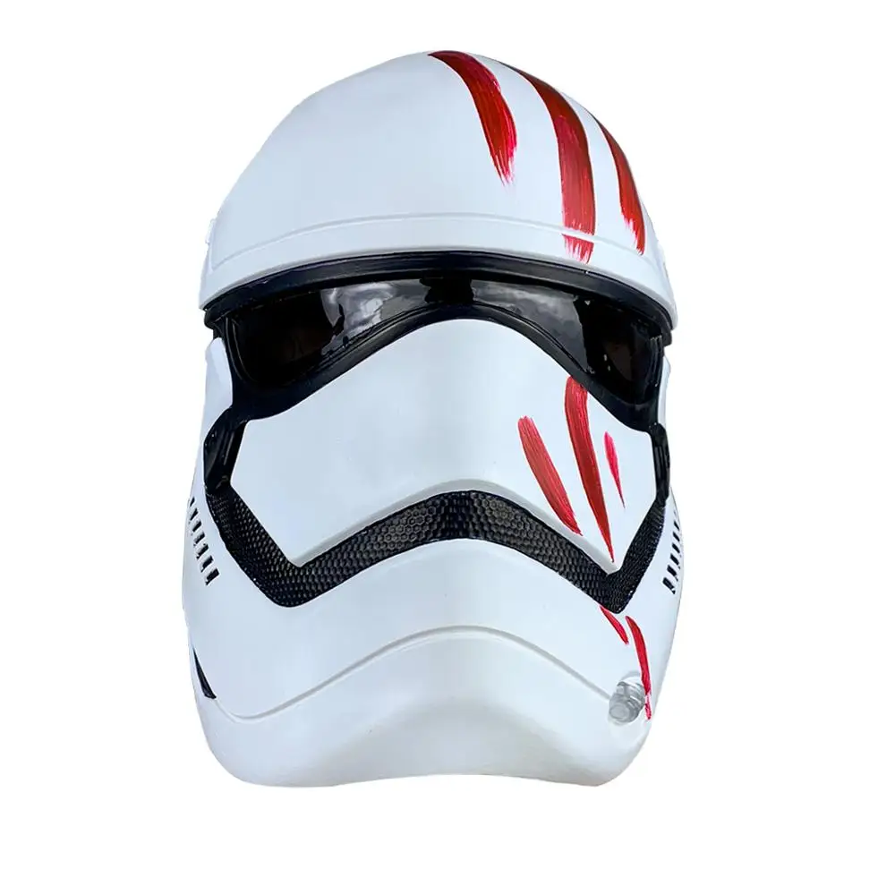 white soldier 3 Шлем Yacn Rubie's The Force Awakens злодей Trooper White 1/2, мульти, один размер - Цвет: white soldier 3
