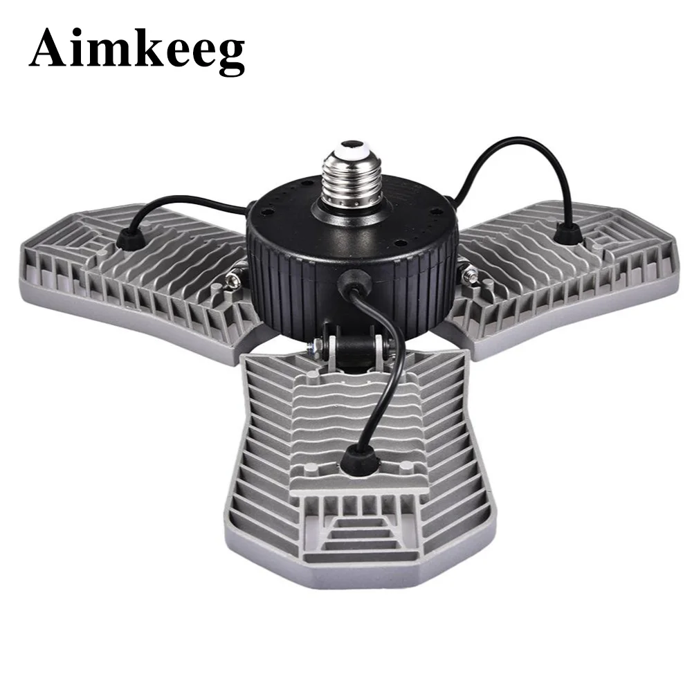 

LED industrial lighting E27 ceiling lamp waterproof deformable 85-265V 80W suitable for 85-265V factory warehouse garage lights