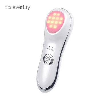 

Multifunction LED Photon Therapy Beauty Device Tighten Lifting Whitening Anti-aging Acne Ultrasonic Vibration Facial Mass
