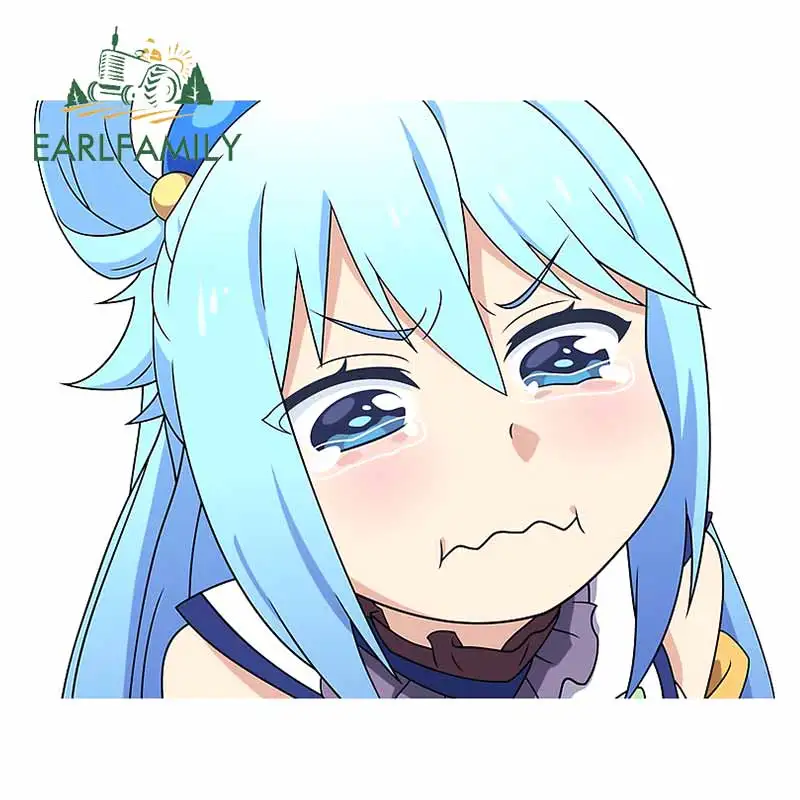 EARLFAMILY 13 см x 10 6 м для Aqua Konosuba синий Девичья автомобилей и мотоциклов Стикеры