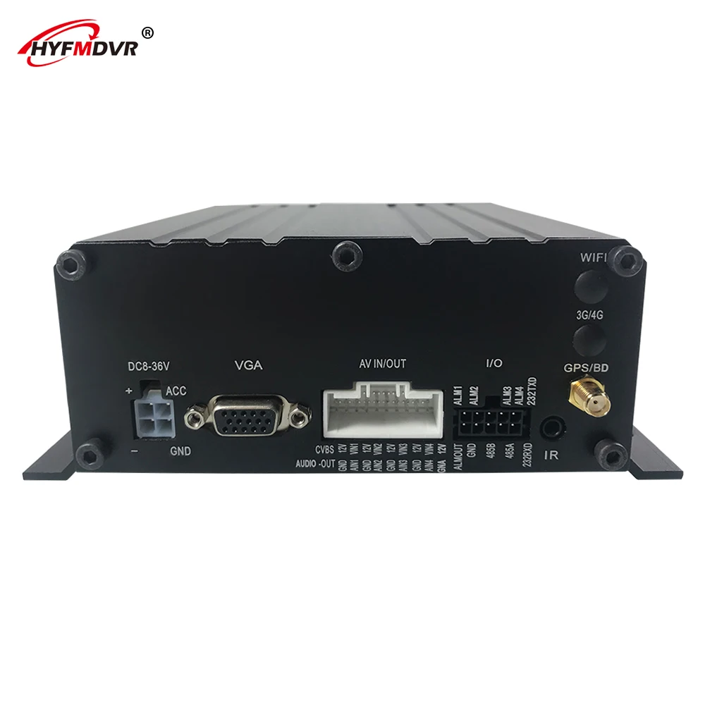 HYFMDVR 4-х канальный автомобильный Dvr gps MDVR грузовиков авто-видео-регистратор с на русском, английском русский/английский язык меню