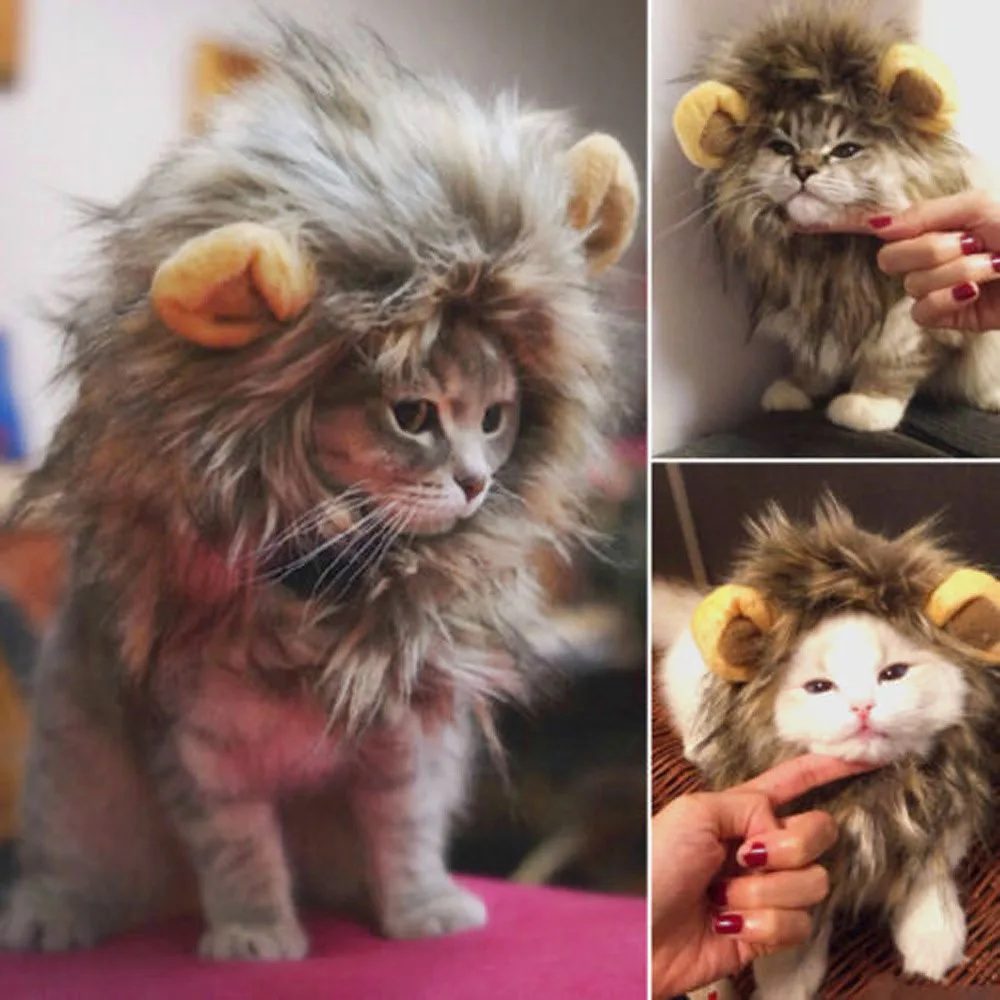 Creative Lion Mane Wig Costume for Pets