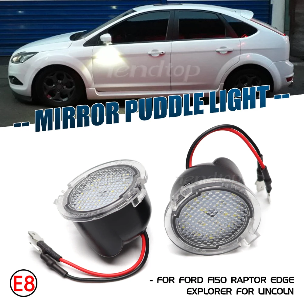 

Rearview Mirror Light Under Side Mirror Puddle Lamp For Ford F150 Raptor Edge Explorer Flex Fusion Lincoln Navigator Mark LT MKX