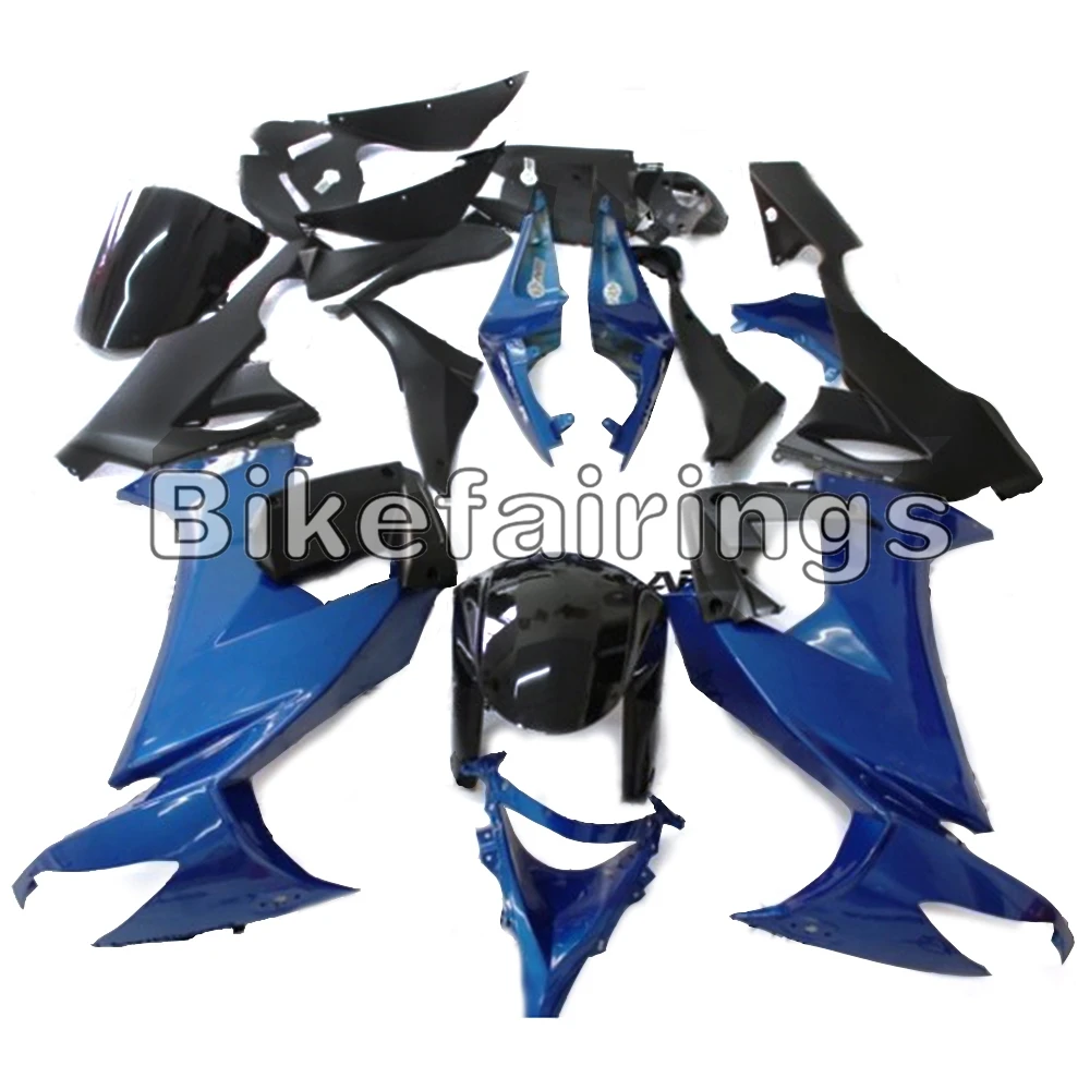Подходит для Kawasaki ZX10R 2008 2009 2010 ZX-10R 08 09 10 мотоциклов рамы кузова белый и черный ABS Инжекционный пластик синий капот