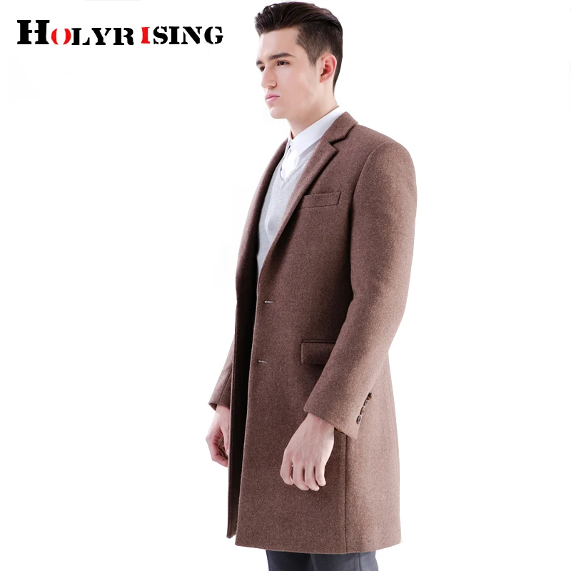 Holyrising Men 50% wool coat Fashion winter coat men coffen color Wool Blend men manteau homme Overcoat Winter 19035-5 Holyrising Men 50% wool coat Fashion winter coat men coffen color Wool Blend men manteau homme Overcoat Winter 19035-5