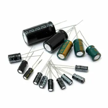 

120Pcs/Set Black Aluminum Electrolytic Capacitor Assortment Kit for Electric Circuit Range 0.22μF-470μF 12 Values Each 10pcs