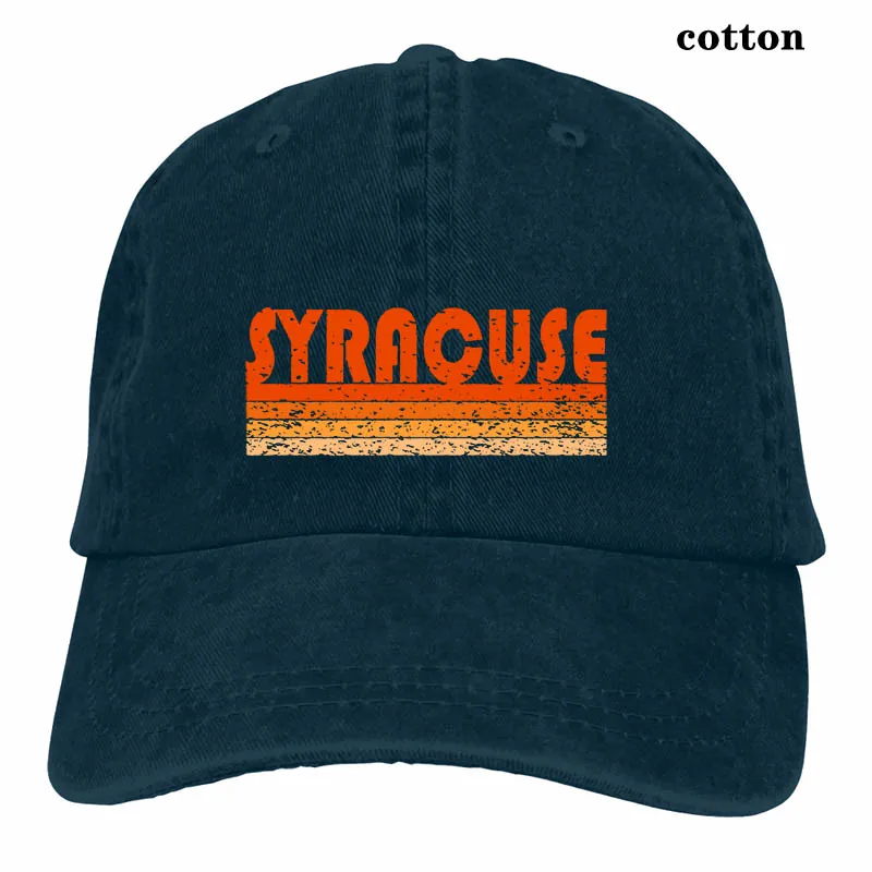 Vintage Retro Syracuse Baseball cap men women Trucker Hats fashion adjustable cap - Цвет: 3-Navy