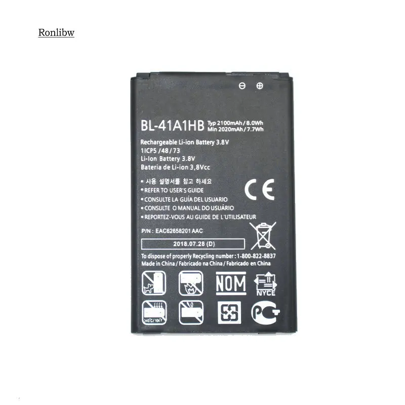 Ronlibw 5 шт. BL-41A1HB Замена телефона для LG X стиль дань HD Boost X стиль LS676 L56VL мобильный телефон