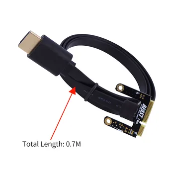 

V8.0 High Performance Black Office Notebook Durable EXP GDC HDMI To Mini Pci E Connector Cable For External Video Card Dock