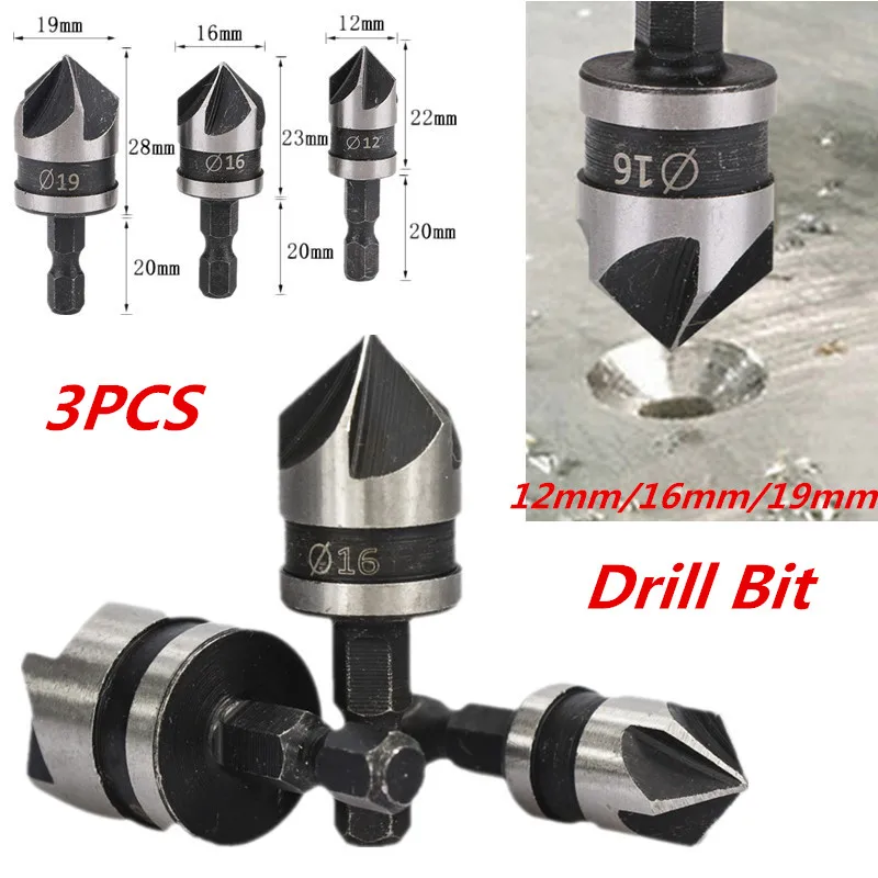 Шестигранная фреза 1/4 дюйма быстросменная для дерева шестигранная из