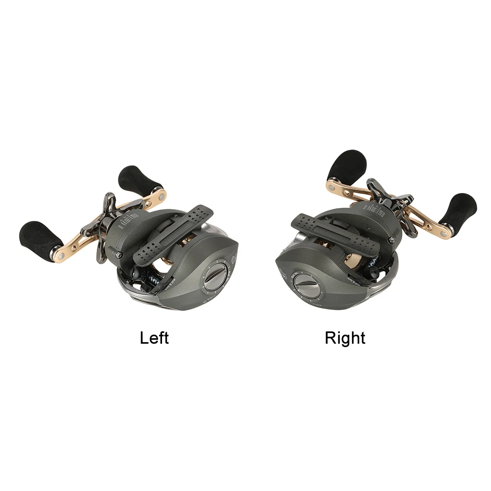 

Bait Casting Reel Magnetic Braking System 14+1BB Ball Bearings 11lb 6.3:1 Left/Right Hand Baitcasting Fishing Reel