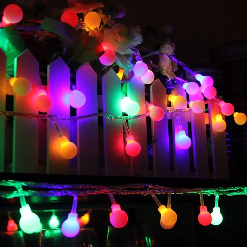 

5m 30 LED String Light Colorful Battery Operated Ball Fairy Lamp Party Christmas Wedding Indoor Lighting Led Outdoor Light