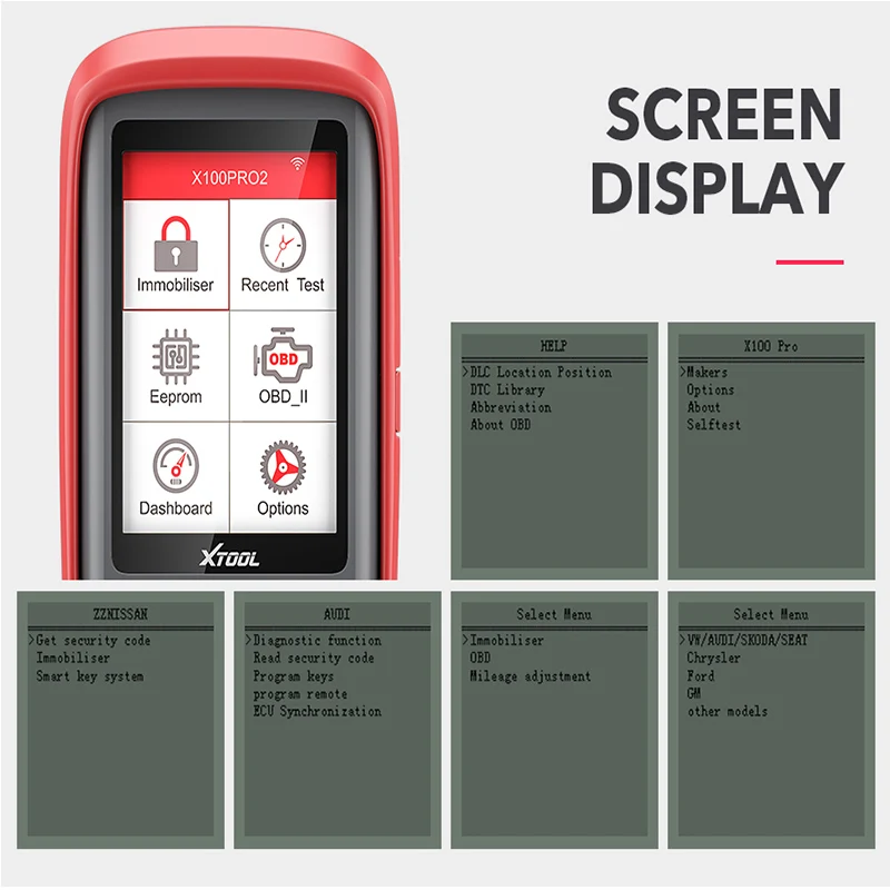 Новый выпущенный X100 Pro 2 программатор ключей с коррекцией пробега + OBD