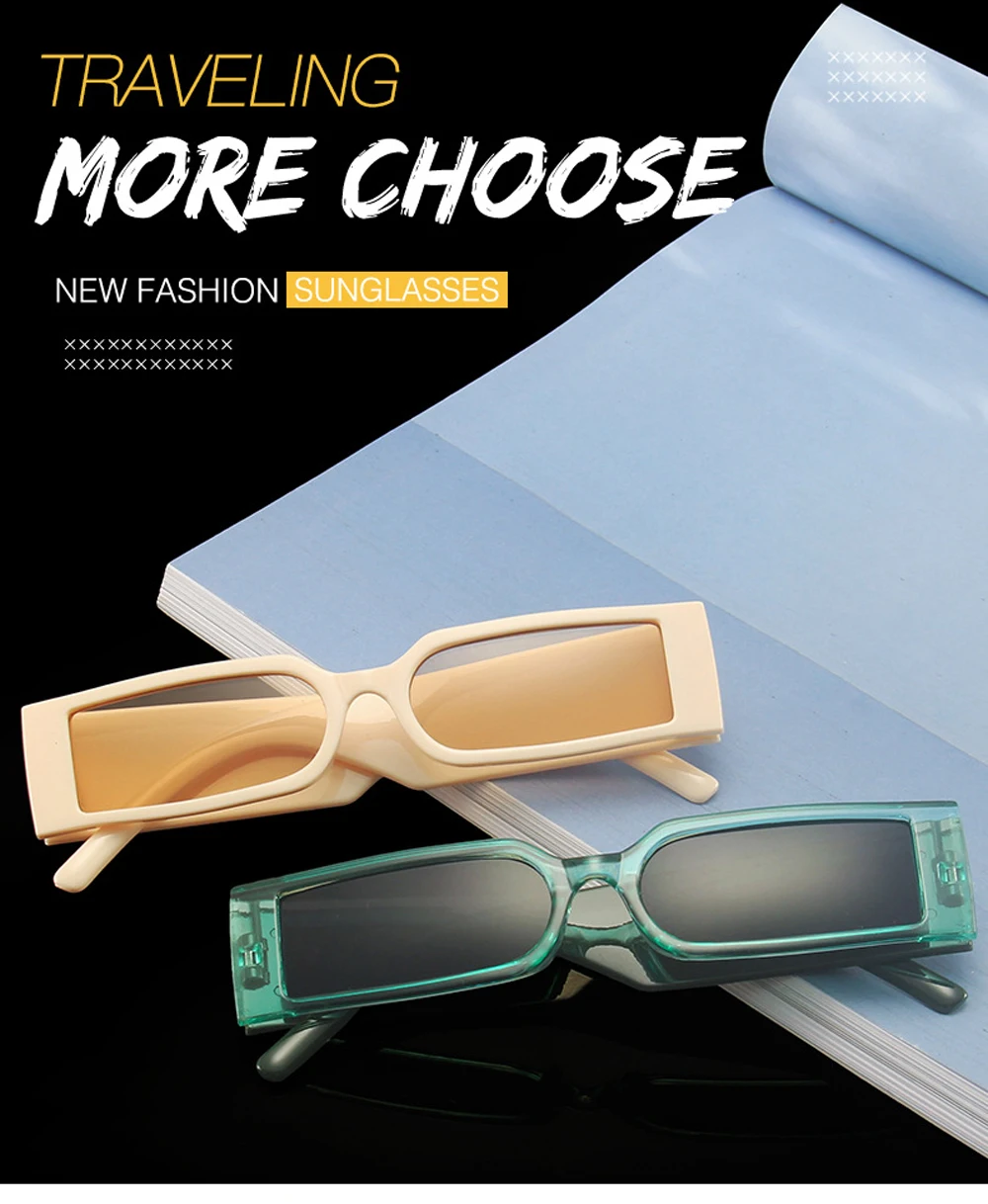 ray ban sunglasses women Rectangle Frame Fashion Sunglasses 2022 Hip Hop Vintage Designer Wholesale Black Shades Glasses Luxury For Men And Women UV400 round sunglasses