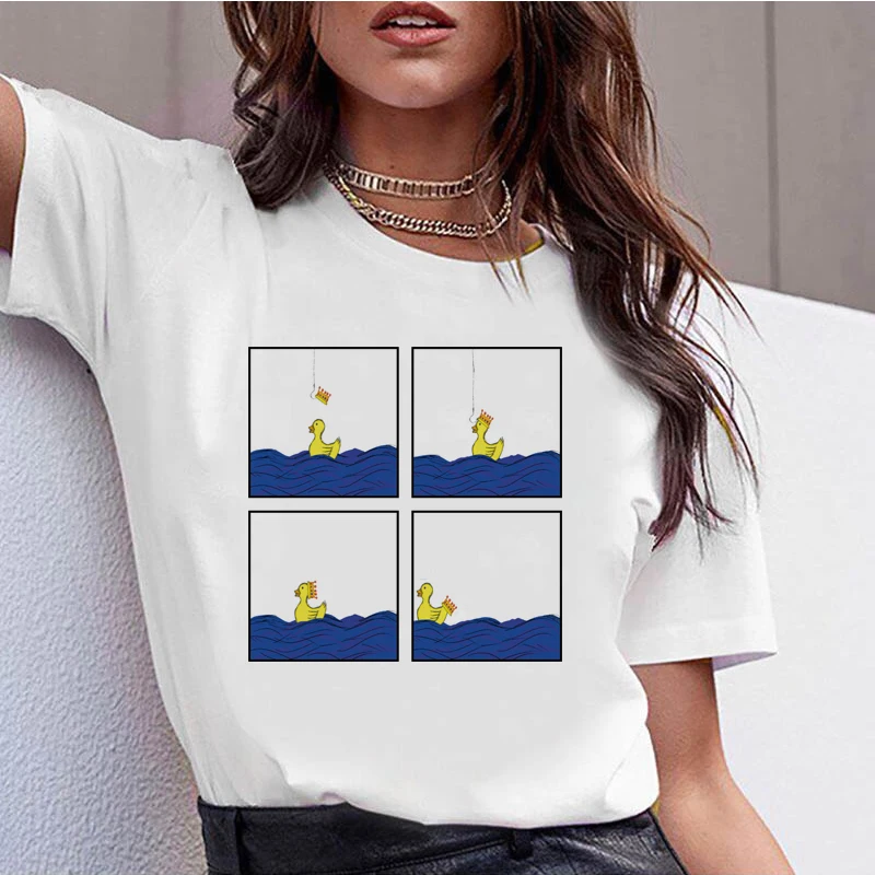 919308_T Shirt Casual O-Neck Short Sleeves Women T-shirt Hipster Cool Graphic Tee |