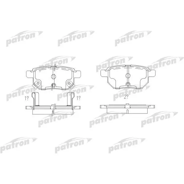 Колодки тормозные дисковые задн TOYOTA: COROLLA 150 07-, COROLLA