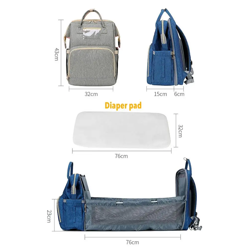 Diaper Bag Moms And Dads Backpack Multifunctional Folding Baby Bed Bags Maternity Nursing Handbag Stroller Bag Diaper Bag Moms And Dads Backpack Multifunctional Folding Baby Bed Bags Maternity Nursing Handbag Stroller Bag