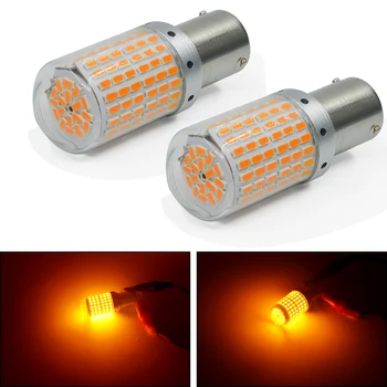 

2pcs 12V Car LED 3014 144SMD Led Bulbs Canbus No Error BA15S 1156 1157 Brake Lamp For Turn Signal Light Accessories Car Styling