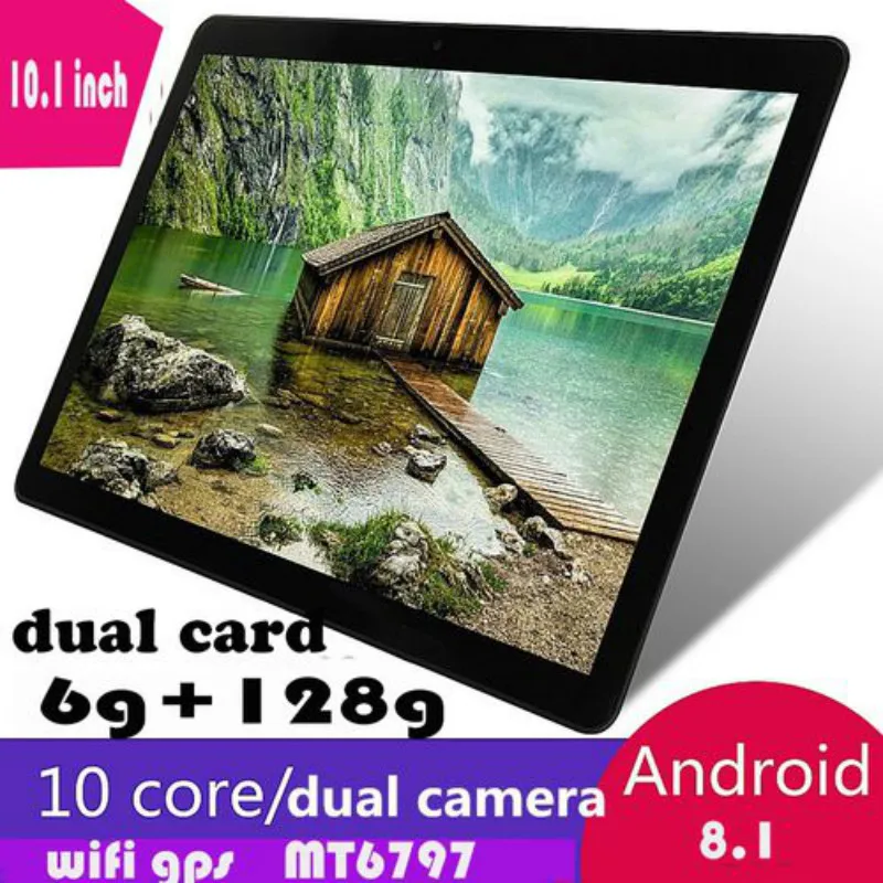 2020 модный 10,1 дюймовый 10 ядерный 6G + 128G Android 8,1 Dual Sim 5,0 MP двойная камера 4G телефонный планшет Wifi планшетный ПК Детский подарок планшет