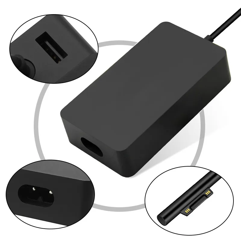 44W 15V 2.58A Замена источника питания для ноутбука microsoft Surface Pro 4 Pro 3 Pro 6 Surface Pro 1/2 Surface Go& Surface Book