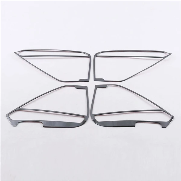 Stainless steel Автомобильная дверь аудио динамик крышка окна лобовое стекло боковой отделкой 4 шт. для Volkswagen VW TiguanL Tiguan L MK2 - Название цвета: Stainless steel