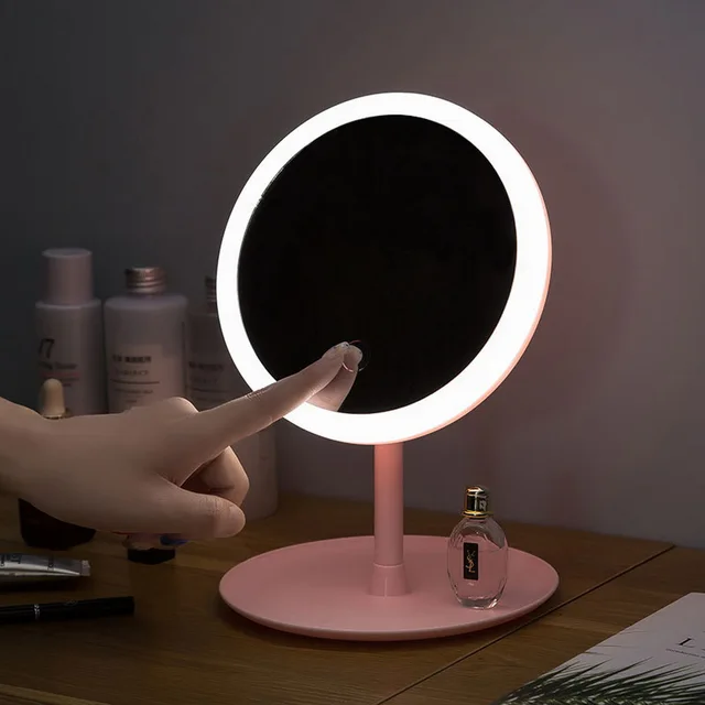 Electric Makeup Mirror With Natural White Light 2