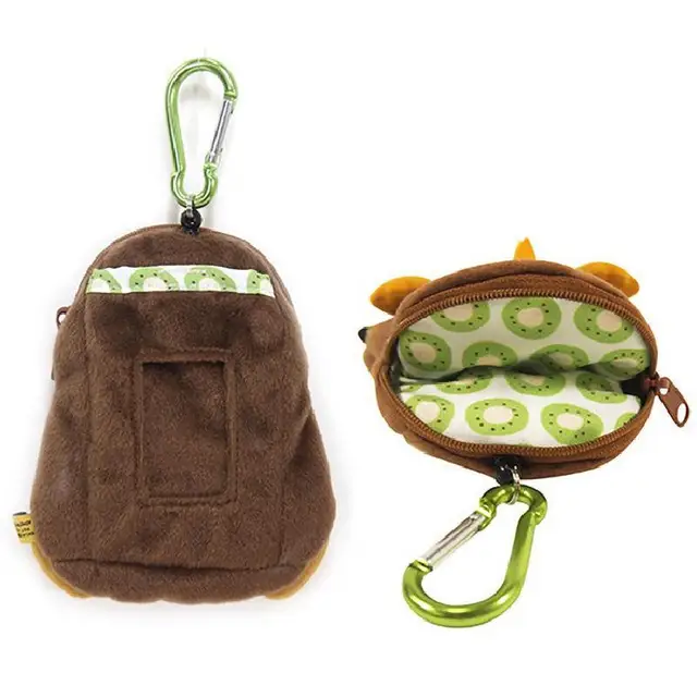 Korean Cartoon Animal Wombat Family Coin Purse Platypus Koala Doll Hanging Cute Expansion Card Bag Stuffed Plush Toy Wallet Gift 3
