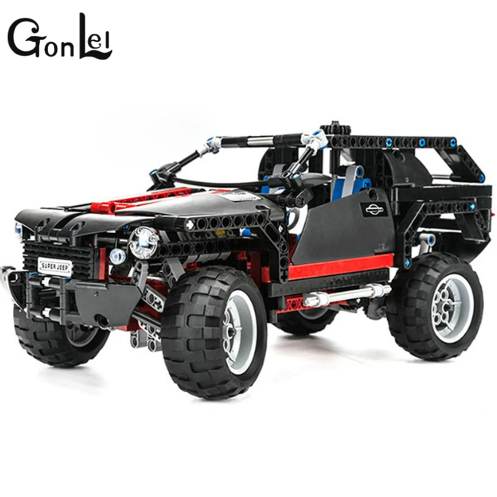 

Compatible with Legoinglys 3341 589pcs King Steerer Transport Cruiser SUV Technic Truck Racing Car Model Building Block Toys