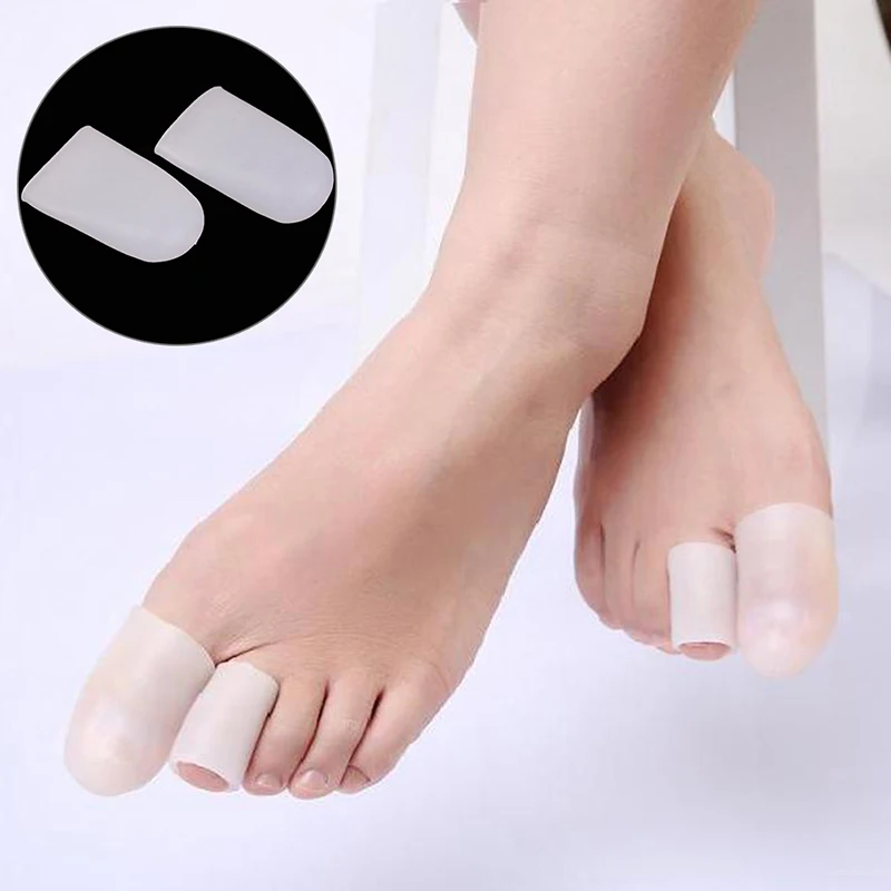 4 Style Silicone Gel Little Toe Tube Corns Blisters Corrector Pinkie Protector Gel Bunion Toe Finger Protection Gel Sleeve