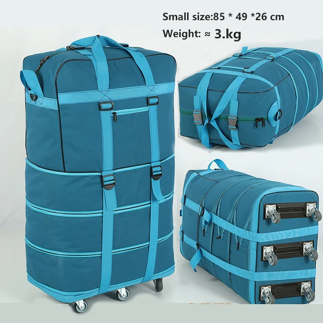 Folding trolley case 158 aviation consignment bag with wheel travel bag large capacity Oxford