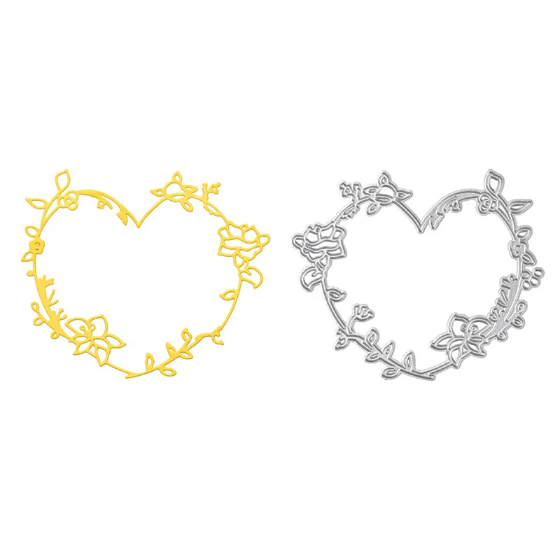 

YaMinSanNiO Leaves Wreath Metal Cutting Dies For Scrapbooking Craft Dies Embossing Stencil Die Cut Album Card Making New Dies