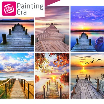 

2020Era Bridge 5d Diamond Painting Diamond Embroidery Landscape Needlework Cross Stitch Handmade 5d Diy Rhinestones Home Decor