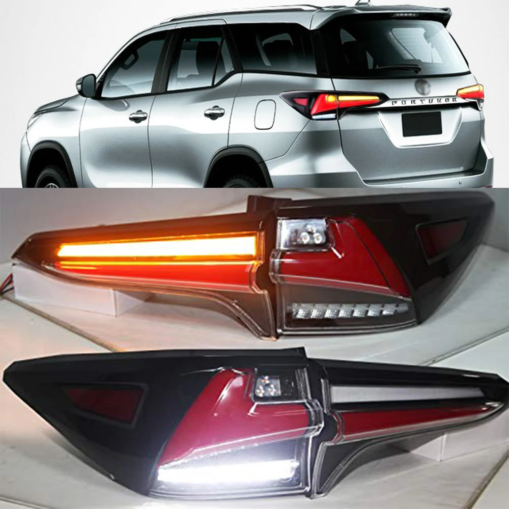 4 шт. для Toyota Fortuner светодиодный задний фонарь год задние фары Задний фонарь