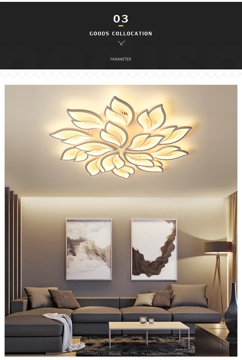 Modern LED chandelier with APP remote control function, living room, bedroom, home, chandelier, ceiling acrylic light, free ship