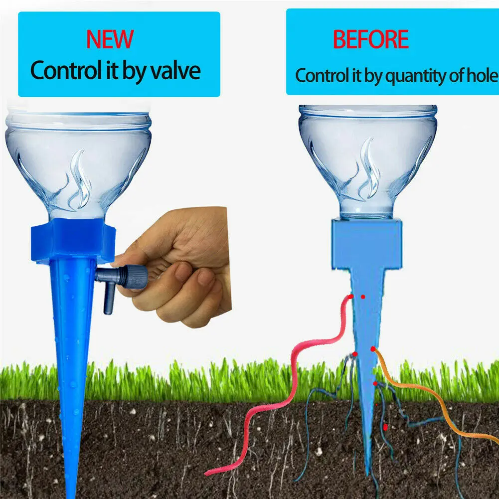 Plant Water Funnel Flower Drip Spikes Automatically Watering Irrigation Plant 