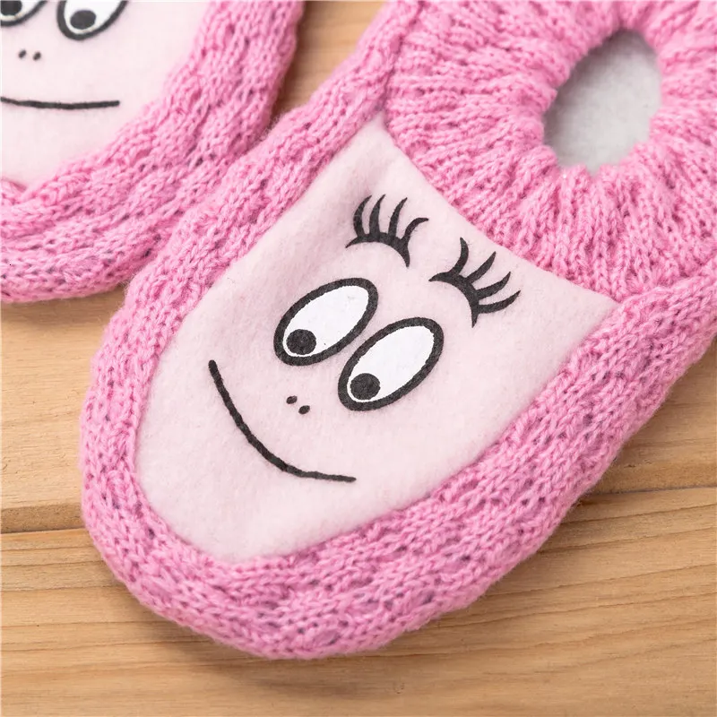 Children socks Acrylic knit floor socking non-slip glue indoor shoes smiley big eyes early education villain sweat sox gloves