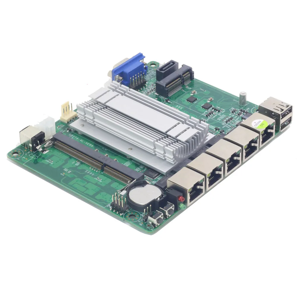 

4*1000M LAN Motherboard Mini ITX Celeron J1900 Processor Quad-Core Intel 211AT VGA RJ45 Firewall Router Desktop Mainboard