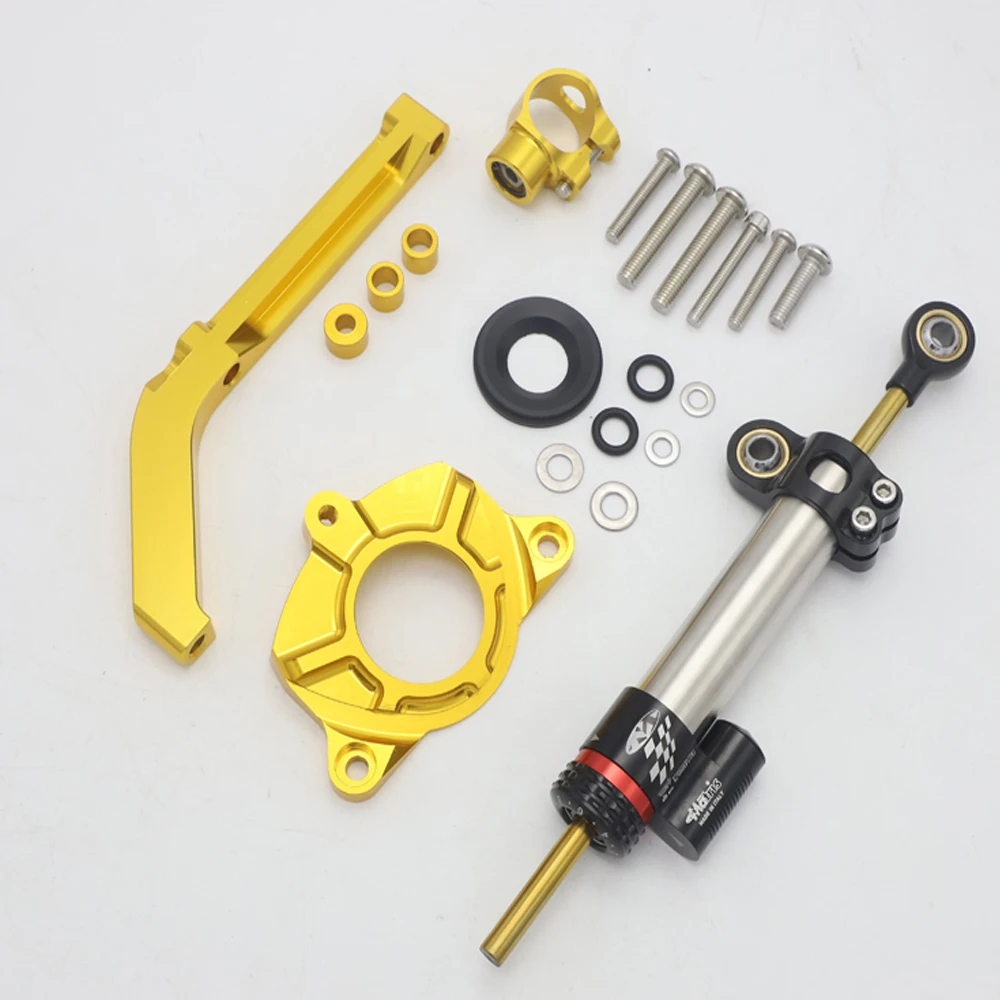 Ammortizzatore Sterzo Moto In Alluminio - Stabilizzatore Per Velocit&agrave; E Vibrazioni