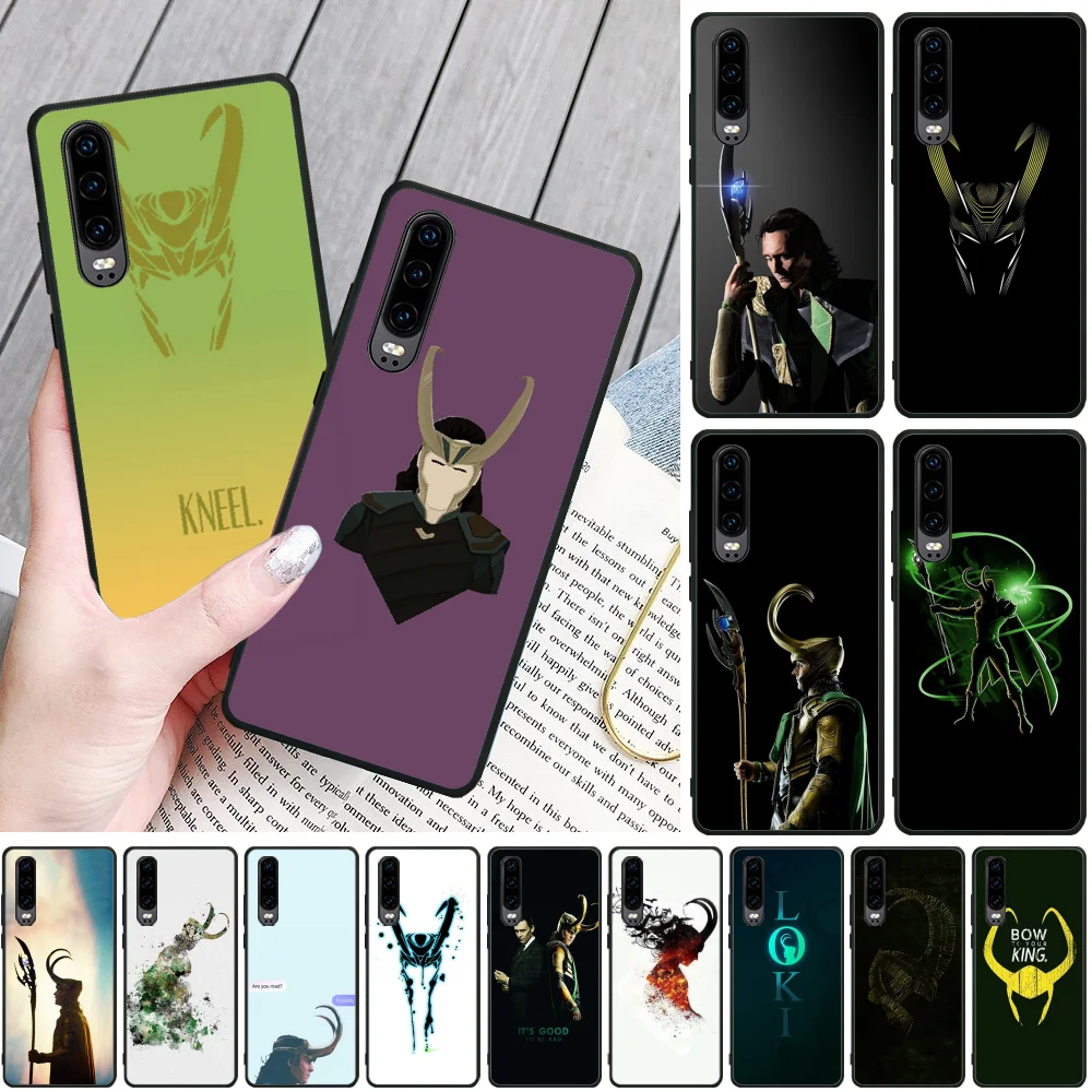 BaweiTE Coque с персонажами Marvel Локи черный ТПУ мягкий чехол для телефона изображением