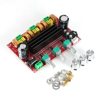 

TPA3116 2.1 Digital Audio Power Amplifier Board 2*80W+100W TPA3116D2 Subwoofer Speaker Amplifiers DC12-24V amplificador Module